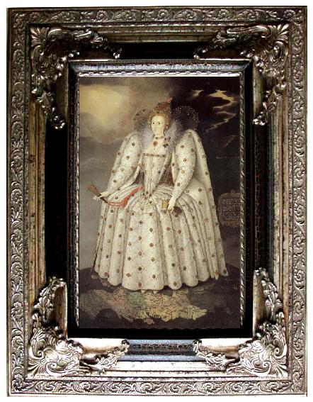 framed  unknow artist The Ditchley Portrait of Queen Elizabeth, Ta053